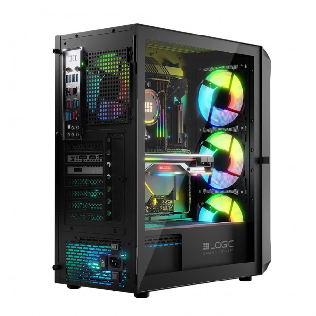 Logic PORTOS ARGB MINIDI USB 3.0 Case Black