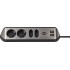 Brennenstuhl 1153590410 power extension 2 m 4 AC outlet(s) Indoor Black, Silver