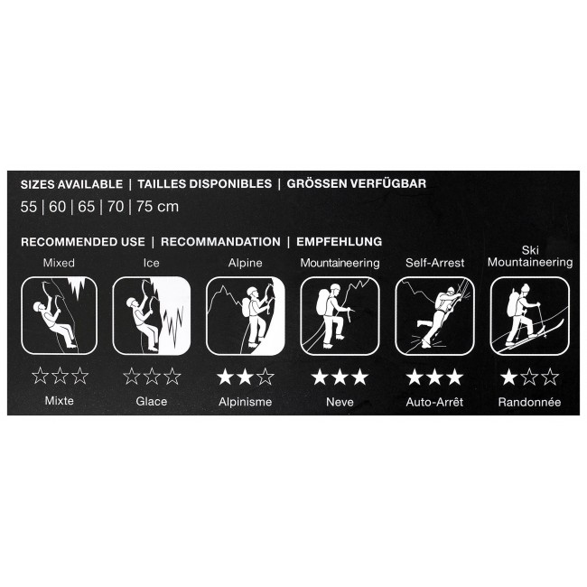 Black Diamond Raven Ice Axe Cheque with handle 60 CM