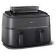 Philips 5000 series NA550/00 fryer Double 9 L Stand-alone 2750 W Hot air fryer Black