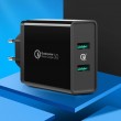 Ugreen wall charger 2 USB-A 36 W QC3.0 black (CD161)