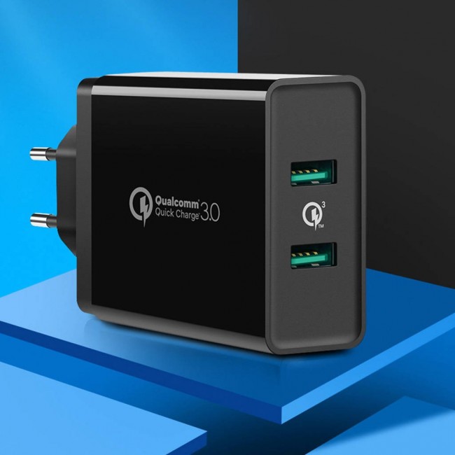 Ugreen wall charger 2 USB-A 36 W QC3.0 black (CD161)
