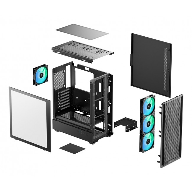 DeepCool CC550 4F Midi Tower Black DeepCool CC550 4F Midi Tower Black