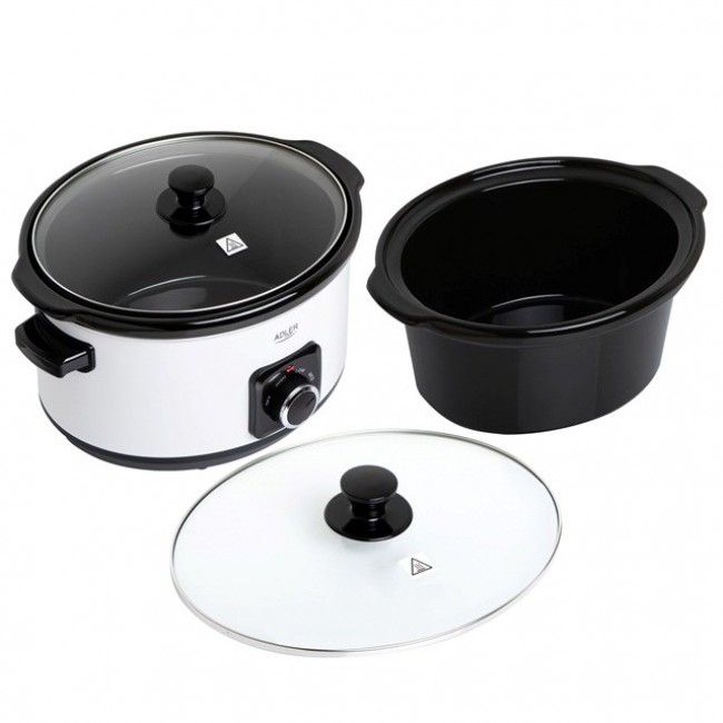 Adler AD 6413W Slow cooker 5.8 l White