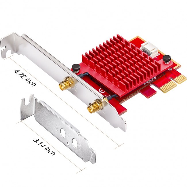 Cudy WE3000S network card Internal WLAN / Bluetooth 2400 Mbit/s