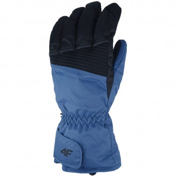 Men's Ski Gloves 4F FNK M107 Blue 4FWAW23AFGLM107 32S M