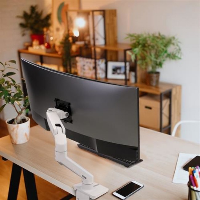 Ergotron HX DESK SINGLE MONITORARM WHITE/42IN 9-19KG TILT 75 MIS-D 10Y W Ergotron HX DESK SINGLE MONITORARM WHITE/42IN 9-19KG TILT 75 MIS-D 10Y W