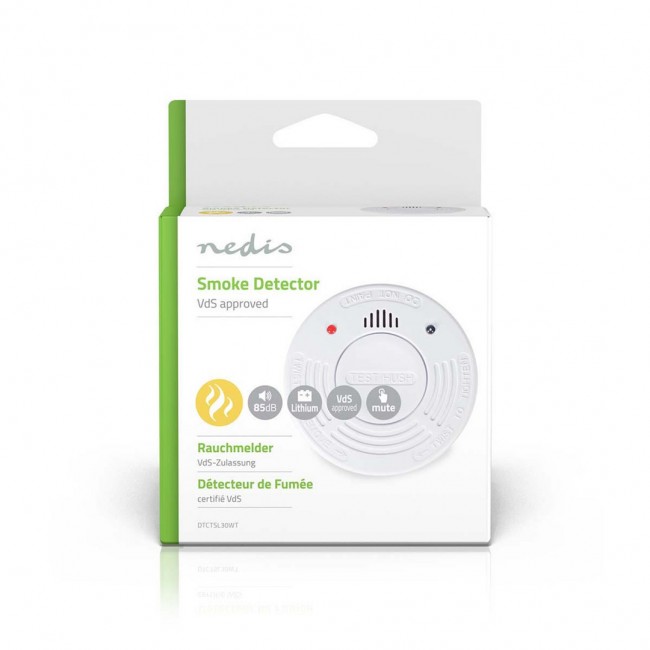 Nedis DTCTSL30WT smoke detector Air-sampling detector Wired Nedis DTCTSL30WT smoke detector Air-sampling detector Wired
