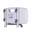 Shower chair with backrest and armrests