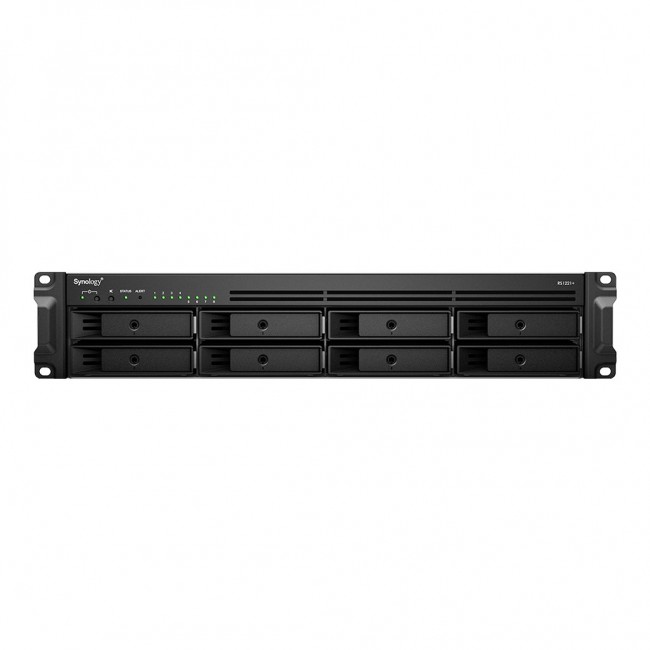 Synology RackStation RS1221+ NAS/storage server Rack (2U) Ryzen Embedded V1500B 4 GB DDR4 0 TB DiskStation Manager Black Synology RackStation RS1221+ NAS/storage server Rack (2U) Ryzen Embedded V1500B 4 GB DDR4 0 TB DiskStation Manager Black