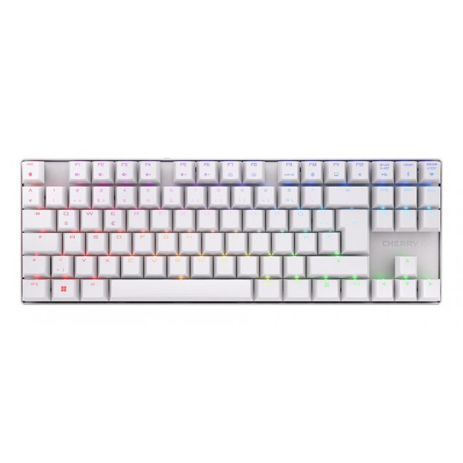 CHERRY MX 8.2 TKL Wireless RGB keyboard Gaming USB + RF Wireless + Bluetooth QWERTZ German White
