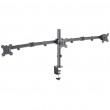 Manhattan TV & Monitor Mount, Desk, Double-Link Arms, 3 screens, Screen Sizes: 10-27