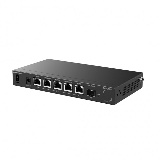 Ruijie Networks RG-EG406XS wired router 2.5 Gigabit Ethernet, 10 Gigabit Ethernet Black