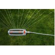 Oscillating sprinkler with adj. width, metal