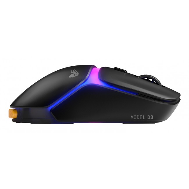 Glorious Gaming Model D3 Wireless Gaming Mouse - InfinitePlay Swappable Battery System, 8k Polling, 130M Click Optical Switches, Ultralight 69g, 30K DPI Optical Sensor, RGB - Black