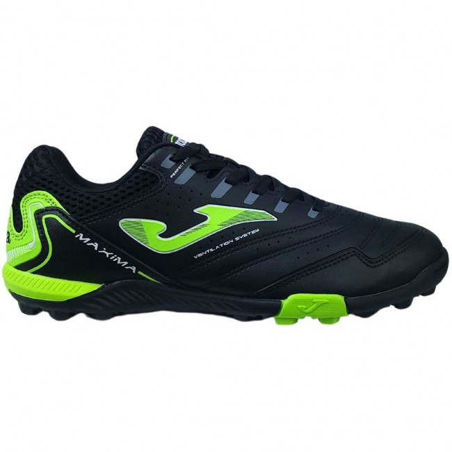 Joma Maxima 2401 Turf Football Boots Black-Green MAXS2401TF 43