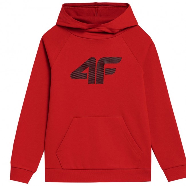 Boys' sweatshirt 4F red 4FJSS23TSWSM220 62S 122cm Boys' sweatshirt 4F red 4FJSS23TSWSM220 62S 122cm