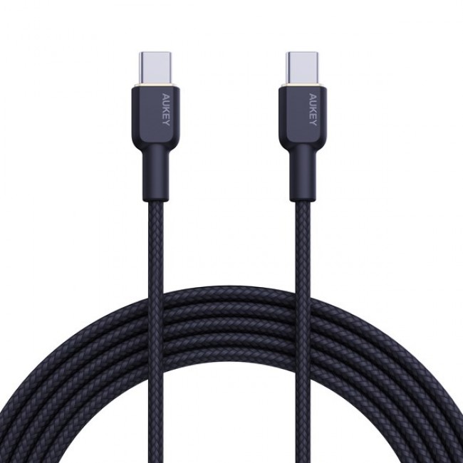 AUKEY CB-NCC1 USB-C Type-C Power Delivery PD 60W 3A 1m Nylon Black AUKEY CB-NCC1 USB-C Type-C Power Delivery PD 60W 3A 1m Nylon Black