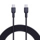 AUKEY CB-NCC1 USB-C Type-C Power Delivery PD 60W 3A 1m Nylon Black AUKEY CB-NCC1 USB-C Type-C Power Delivery PD 60W 3A 1m Nylon Black