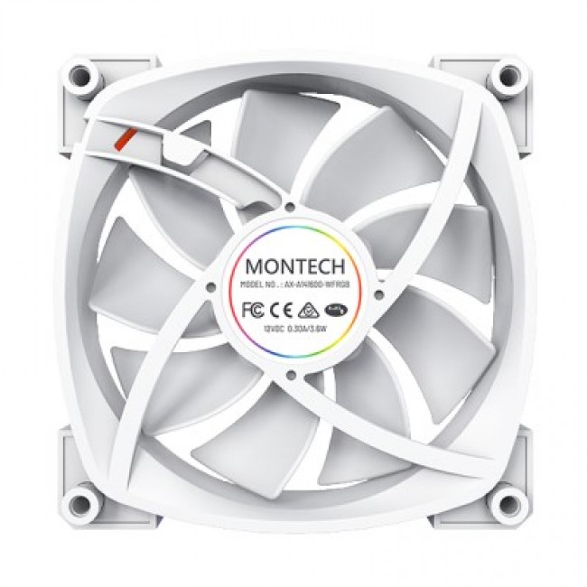 Montech AX140 PWM Computer case Fan 14 cm White 1 pc(s) Montech AX140 PWM Computer case Fan 14 cm White 1 pc(s)