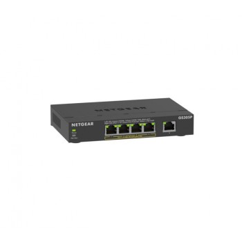NETGEAR GS305Pv3 Unmanaged Gigabit Ethernet (10/100/1000) Power over Ethernet (PoE) Black