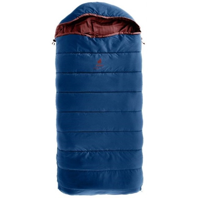 Deuter children's sleeping bag Starlight SQ (130-170 cm) - nightblue/redwood Deuter children's sleeping bag Starlight SQ (130-170 cm) - nightblue/redwood