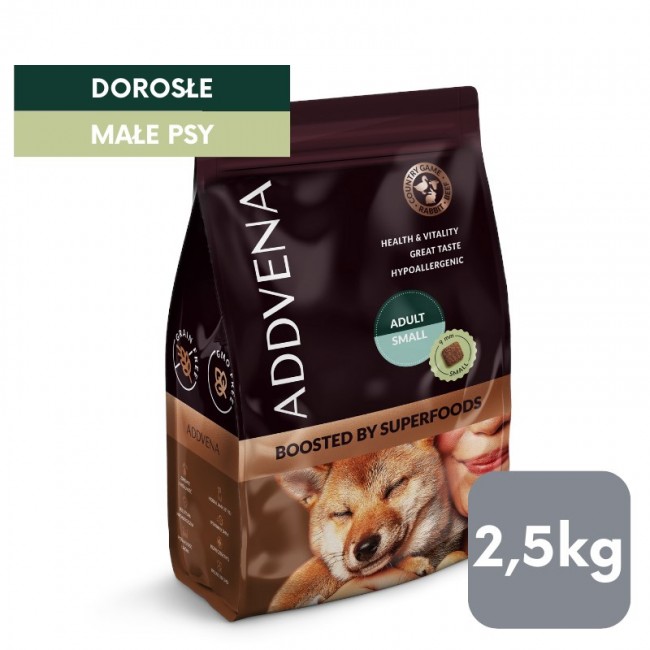 ADDVENA Boosted by superfoods Adult Small Beef - dry dog food - 2,5kg ADDVENA Boosted by superfoods Adult Small Beef - dry dog food - 2,5kg