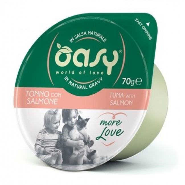 OASY More Love Tuna with salmon - wet cat food - 70g