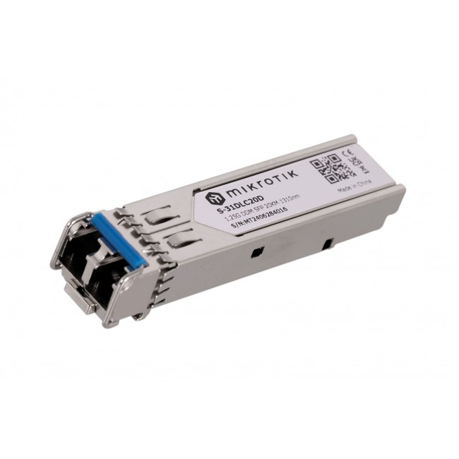 Mikrotik S-31DLC20D network transceiver module 1250 Mbit/s SFP 1310 nm Mikrotik S-31DLC20D network transceiver module 1250 Mbit/s SFP 1310 nm
