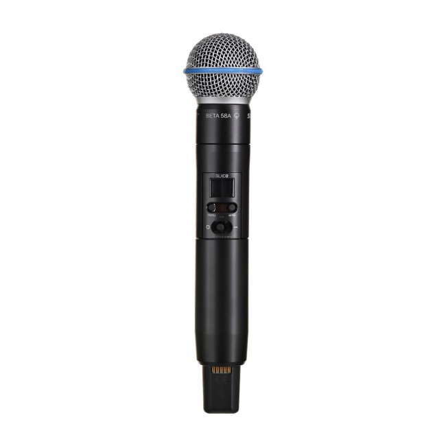 Shure SLXD24DE/B58-G59 - dual digital wireless system with two transmitters/handheld microphones (470 - 514 MHz)