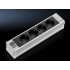 Rittal DK 7856.100 power extension 4 AC outlet(s) Indoor Aluminium, Black