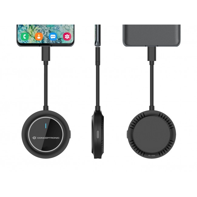 Conceptronic ATHERIC01B Wireless USB-C to HDMI Display Kit 1080P