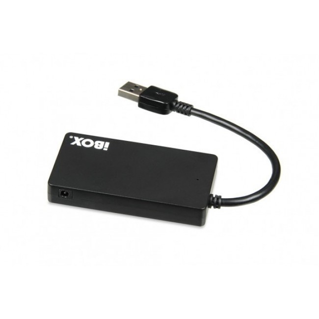 iBox IUH3F56 interface hub USB 3.2 Gen 1 (3.1 Gen 1) Type-A 5000 Mbit/s Black