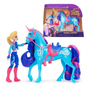 Unicorn Academy, Isabel & River with 2 Accessories & Hair Tool, Dolls & Unicorn Toys for Girls Ages 4 and up