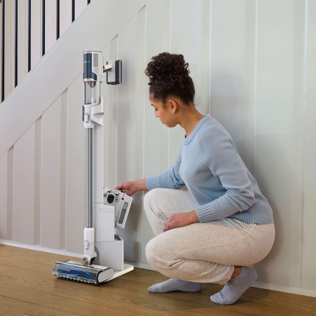 Sharkclean BU3521EU stick vacuum/electric broom 2-in-1 stick vacuum Battery Dry Bagless 21.6 W Blue, White Sharkclean BU3521EU stick vacuum/electric broom 2-in-1 stick vacuum Battery Dry Bagless 21.6 W Blue, White