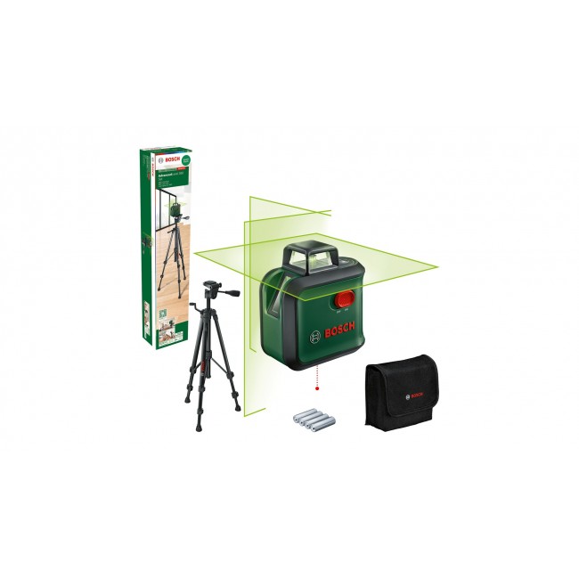 BOSCH LASER ADVANCED LEVEL 360 UNI GREEN +TT150 BOSCH LASER ADVANCED LEVEL 360 UNI GREEN +TT150