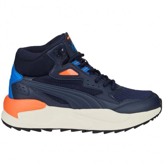 Puma X-Ray Speed Mid WTR Kids Shoes Navy Blue 387385 02 Puma X-Ray Speed Mid WTR Kids Shoes Navy Blue 387385 02