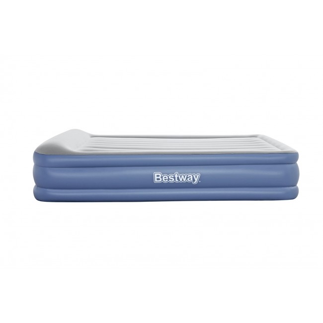 Bestway Tritech Air Mattress Queen with Built-in AC Pump and Antimicrobial Coating 2.03 m x 1.52 m x 46 cm