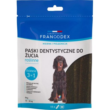 FRANCODEX Dental Strips M - dog treat - 15