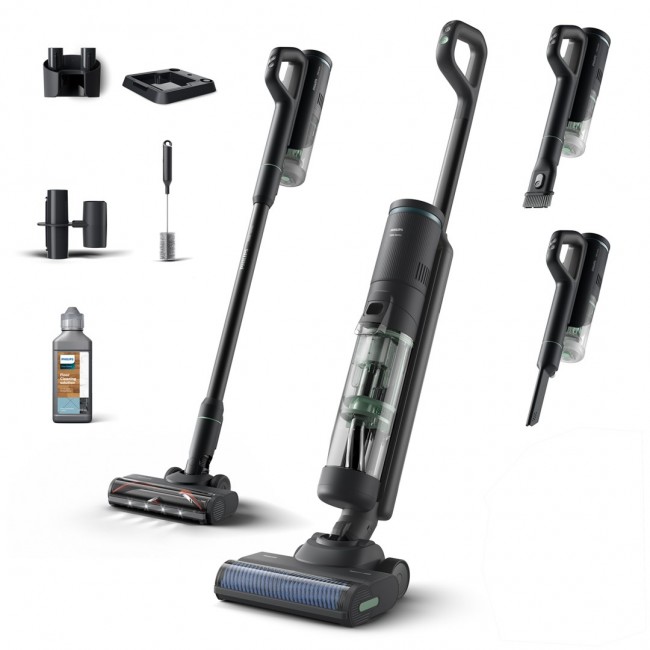 Philips 7000 series XW7263/11 stick vacuum/electric broom 2-in-1 stick vacuum Battery Dry&wet Bagless 0.45 L Grey Philips 7000 series XW7263/11 stick vacuum/electric broom 2-in-1 stick vacuum Battery Dry&wet Bagless 0.45 L Grey
