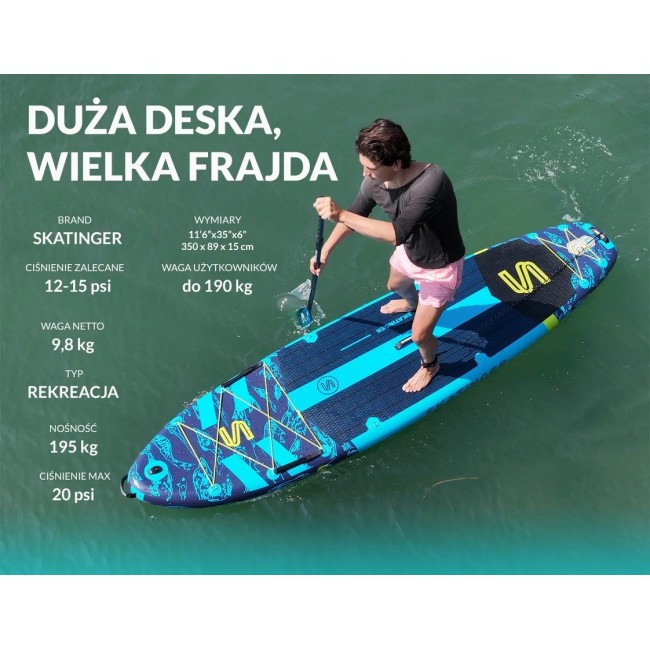 Deska SUP SKATINGER Asiaticus 350x89x15 cm Yoga Deska SUP SKATINGER Asiaticus 350x89x15 cm Yoga