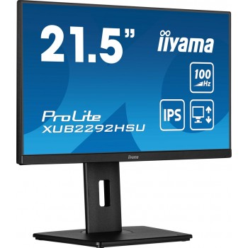 iiyama ProLite 21.5 IPS technology panel with height adjustable stand and 100Hz refresh rate