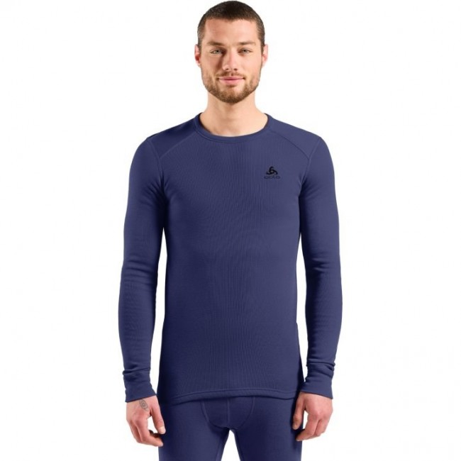 Odlo BL TOP crew neck l/s MERINO 260 long-sleeved thermal underwear, size L, blue Odlo BL TOP crew neck l/s MERINO 260 long-sleeved thermal underwear, size L, blue