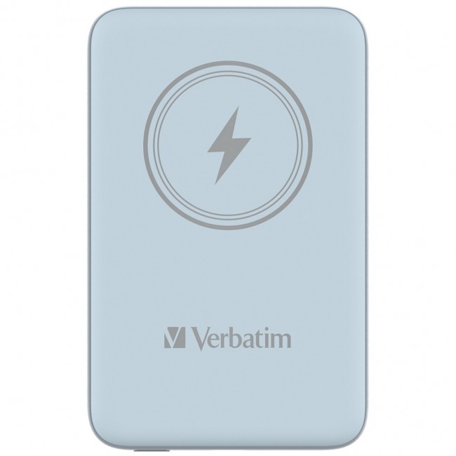 Verbatim Charge 'n' Go Magnetic Wireless Power Bank 10000mAh Blue