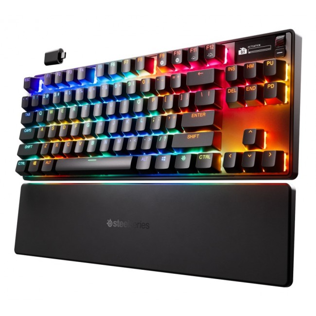 Steelseries APEX PRO TKL WIRELESS GEN 3 keyboard Gaming USB + RF Wireless + Bluetooth QWERTY UK International Black