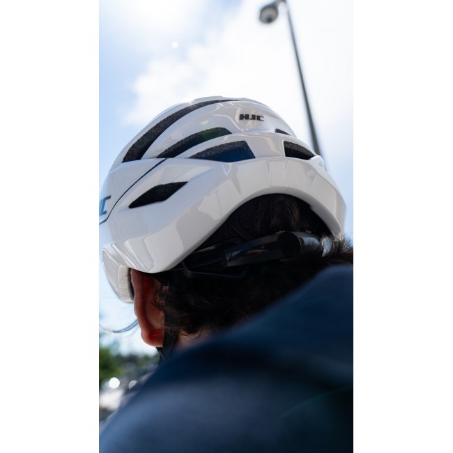 HJC CROSSER White Cycling Helmet, WHITE, Size L HJC CROSSER White Cycling Helmet, WHITE, Size L
