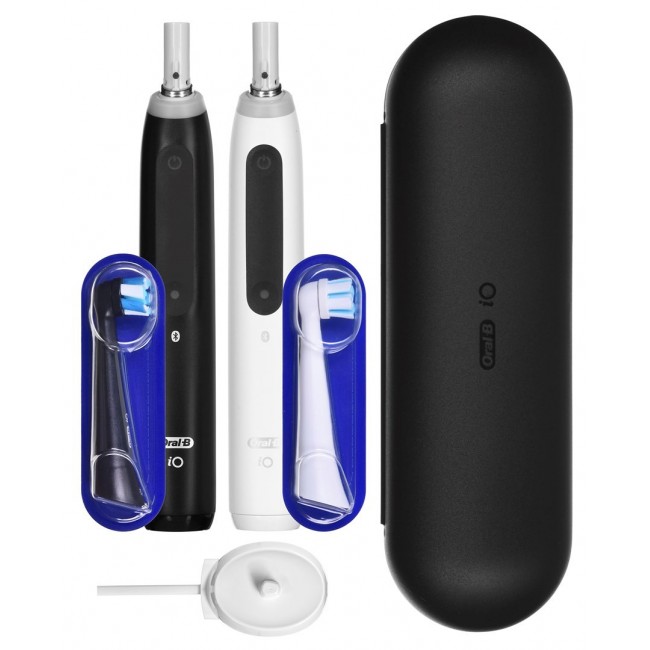 Braun Oral-B iO5 Duo Matt Black/Quite White electric toothbrush Braun Oral-B iO5 Duo Matt Black/Quite White electric toothbrush