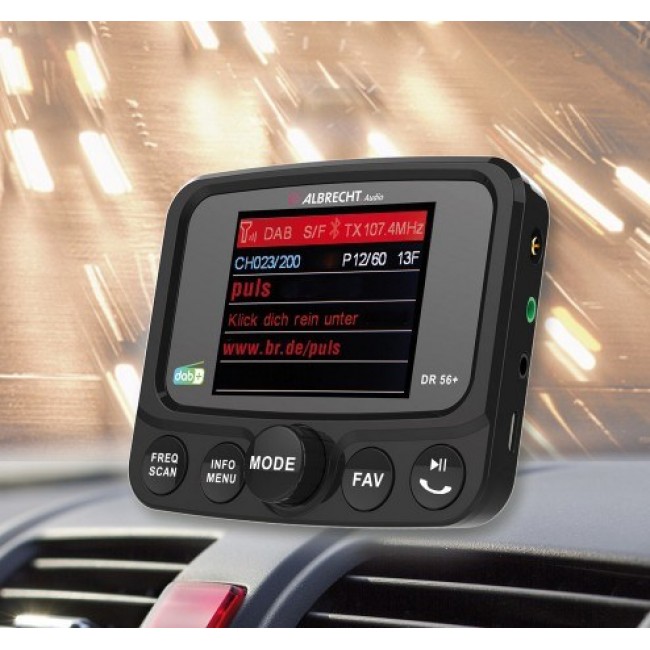 Albrecht DR 56+ DAB+ Car Digital Black