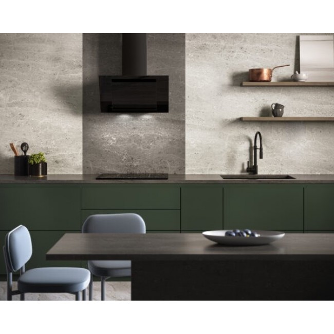 Vertical Eco Duo Glass Wall-mounted chimney hood Black Vertical Eco Duo Glass Wall-mounted chimney hood Black