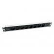 Equip 333313 power distribution unit (PDU) 8 AC outlet(s) 1U Black, Silver